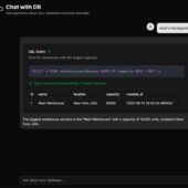 AIチャット機能も備えたオープンソースのユーザーフレンドリーなデータベース管理UI・「db-ui」