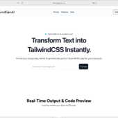 UIコンポーネントをAIで簡単に実装できる、Tailwind CSSのコードをプロンプトから生成できるツール -TailwindGenAI
