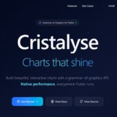 Flutter向けに開発されたオープンソースのネイティブチャートライブラリ・「Cristalyse」