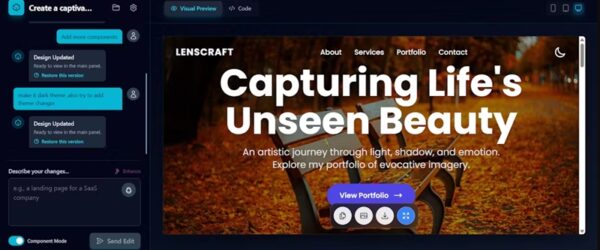 任意のプロンプトを元にしたUIデザインとコードを生成するオープンソースのAI駆動デザインツール・「DAssigner AI」