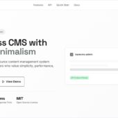 極限までミニマリズムを徹底した軽量オープンソースのヘッドレスCMS・「BareCMS」