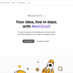 パワフルな管理ツールを備えたオープンソースのNext.jsベースSaaSフレームワーク・「Nestsaas」