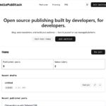 ニュースレターやメルマガ等を配信できるオープンソースのSubstack代替・「IndiePubStack」