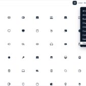 1500以上のシンプルで汎用的なSVGアイコンが全て利用できるオープンソースのアイコンセット・「MeisterIcons」