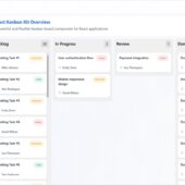 カスタマイズを前提に設計されたカンバンボードを構築する為のオープンソースのReactコンポーネント・「React Kanban Kit」
