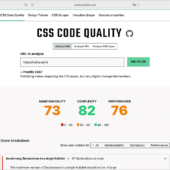 CSSに問題がないか、保守性・複雑性・パフォーマンスの面から解析し、改善点を教えてくれるツール -CSS Code Quality Analyzer