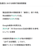 【437名調査】BtoB製品選定プロセスは生成AI普及でどう変わった？AI利用者64.5%が他ソースも確認、ただし最初の手段はWeb検索74.4％