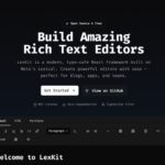React開発者向けに設計されたオープンソースのモダンなLexicalベースのリッチテキストエディター・「LexKit」