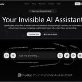 Cluelyの代替として開発されたオープンソースのリアルタイムAIアシスタント・「Pluely」