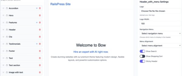 WordPressからインスピレーションを得て開発、AIも採用したオープンソースのRuby on Rails製CMS・「RailsPress」