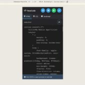 モバイルファーストに設計されたPWAサポートのHTML/CSS/JavaScript向けOSSコードエディター・「RowCode」