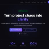 生成AIを活用したオープンソースの会議プラットフォーム・「TellMeMo」