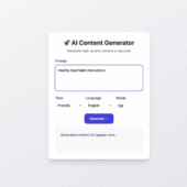 Laravelベースで構築されたオープンソースのAI駆動コンテンツジェネレーター・「AI Content Generator」