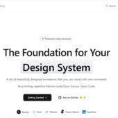 Framer Motionを利用した50以上のReact向けアニメーションUIコンポーネント集・「AnimBits」
