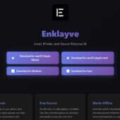 セキュリティとプライバシーを最重視したオープンソースのパーソナルAI・「Enklayve」