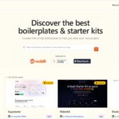 アプリ開発等に貢献する多種多様なボイラープレートやスターターキットを探せる・「Starterindex」