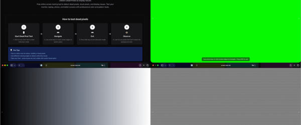 ブックマークしておくと便利！ デスクトップのモニターからスマホまで、あらゆるスクリーンのドット抜け・表示ムラをテストできる無料ツール -Free Screen Test Tool