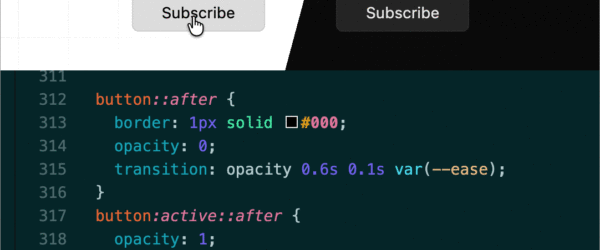 これはかっこいい！ コピペで簡単に実装できる、ボタンのハイライトを繊細なアニメーションでパルスさせるエフェクト