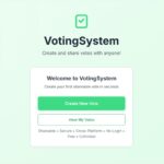シンプルで軽量、ログイン不要で気軽に使えるOSS投票システム・「VotingSystem」