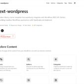 WordPress REST APIとの統合を備えたモダンなNext.jsスターターテンプレート・「Headless WordPress NextJS Starter」