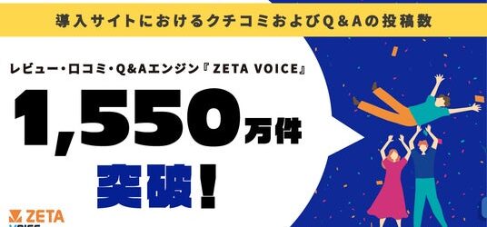 生成AIなどのEC環境の変化によりUGC活用がさらに加速、ZETA導入先のレビュー・Q&A投稿数が1,550万件を突破