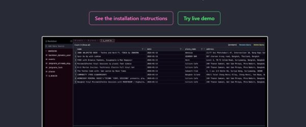 クエリと編集を重視したオープンソースのセルフホスト型データベース編集ツール・「Backdoor」