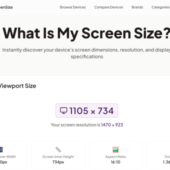 Web開発者が知っておくべき画面サイズ確認ツール「WhatIsMyScreenSize.com」