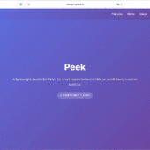 シンプルだから使いやすい！ ページの途中で上方向にスクロールするとヘッダを上部から表示する超軽量スクリプト -Peek