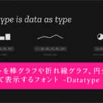 ちょっと面白いフォントがGoogle Fontsで使える! テキストを棒グラフや折れ線グラフ、円グラフに変換して表示できるフォント -Datatype