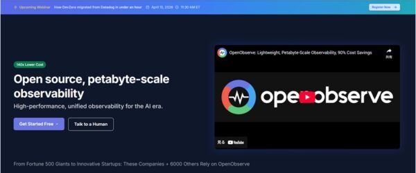 Datadog代替として開発された、高速且つスケーラブルでAIネイティブなオープンソースの可観測性プラットフォーム・「OpenObserve」