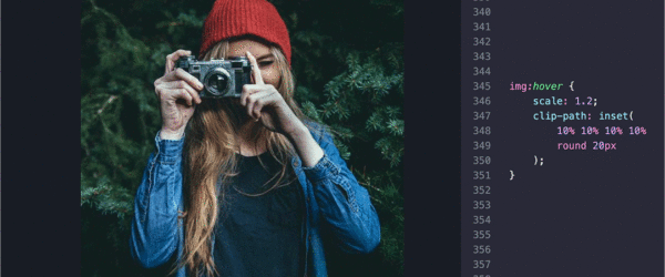 これは覚えておきたい！ シンプルなCSSで、画像をホバーすると拡大し、マスクまでしてくれる