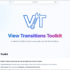 Web制作者はチェックしておこう! View Transitions(ビュー遷移)でよく使うコードのまとめ-View Transitions Toolkit