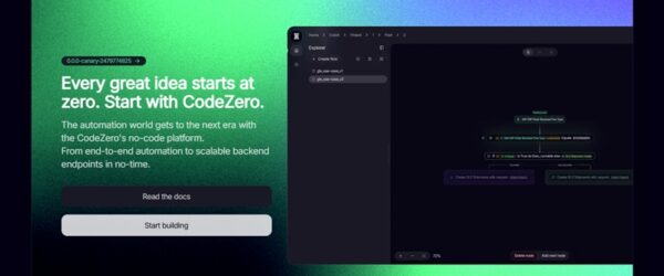 オープンソースのノーコード自動化プラットフォーム・「CodeZero」