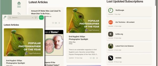 コンテンツ購読を重視したオープンソースのフィードリーダーWebアプリ・「Foragd」