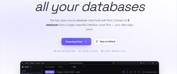 モダンでパワフル且つ直感的な操作が可能なオープンソースのTauri製データベース管理ツール・「QoreDB」