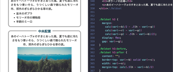 最小限のHTMLとモダンCSSで実装！ コンテンツをボーダーで囲って、ボーダーの上部にタイトルを配置するテクニック