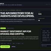 AIエージェント向けの無料パブリックAPIをコレクションしたディレクトリサイト・「saxi.ai」