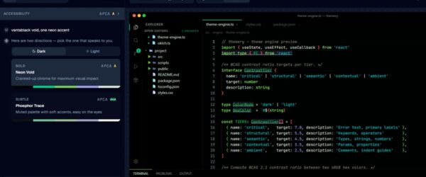 IDEのテーマをデザインできるAI機能付きテーマビルダー・「Themery」