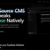 Supabase/PostgreSQLデータベースをそのまま利用できるWordPressライクなオープンソースCMS・「BaseBuddy」
