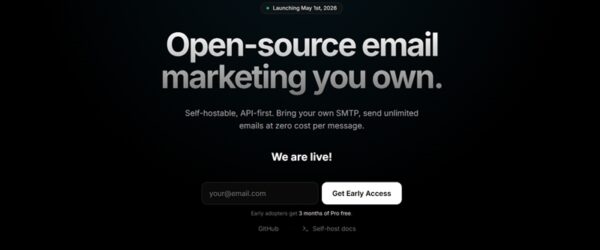 Listmonk代替として開発されたオープンソースのセルフホスト型メールマーケティングプラットフォーム・「SendDock」