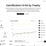 ReactおよびNext.js製ゲーミフィケーションアプリ向けのshadcn/uiベースUIコンポーネント集・「Gamification UI Kit by Trophy」