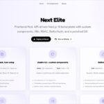 本番環境に対応したフロントエンドファーストなオープンソースのNext.jsスターター キット・「Next Elite」