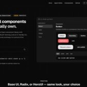 CLIで必要なコンポーネントを追加できるオープンソースのReact向けのオープンソースUIコンポーネントライブラリ・「elorm/ui」