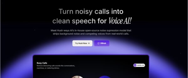 リアルタイムで音声に含まれる雑音などのノイズのみを除去するOSS・「Hush」