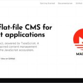 React及びNext.jsアプリ向けに開発されたオープンソースのフラットファイル型CMS・「MADORI」