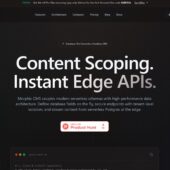 サーバーレス・エッジ環境向けに最適化された高速且つ柔軟なオープンソースのヘッドレスCMS・「Morphic CMS」