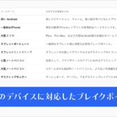最近のデバイスに対応したブレイクポイントがすぐに分かる！ レスポンシブを設計する際に役立つツール -ScreenSize.net
