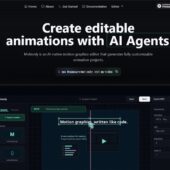 編集性を備えたAIネイティブなオープンソースのモーショングラフィックエディター・「Motionly」