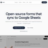 Googleスプレッドシートに同期されたオープンソースのセルフホスト型フォーム作成及び管理ツール・「Recto」