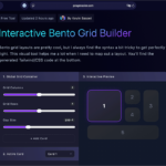 CSS Gridで実装、弁当グリッドのレイアウトを確認しながらCSSを生成できる無料ツール -Bento Grid Builder
